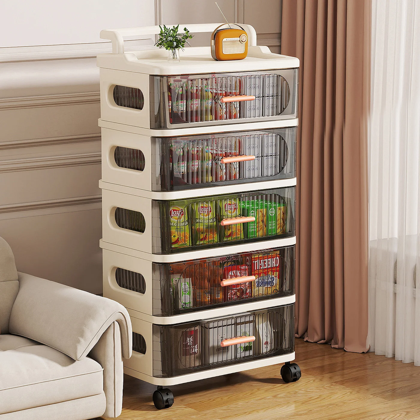 01 Rolling Drawer Storage Cart