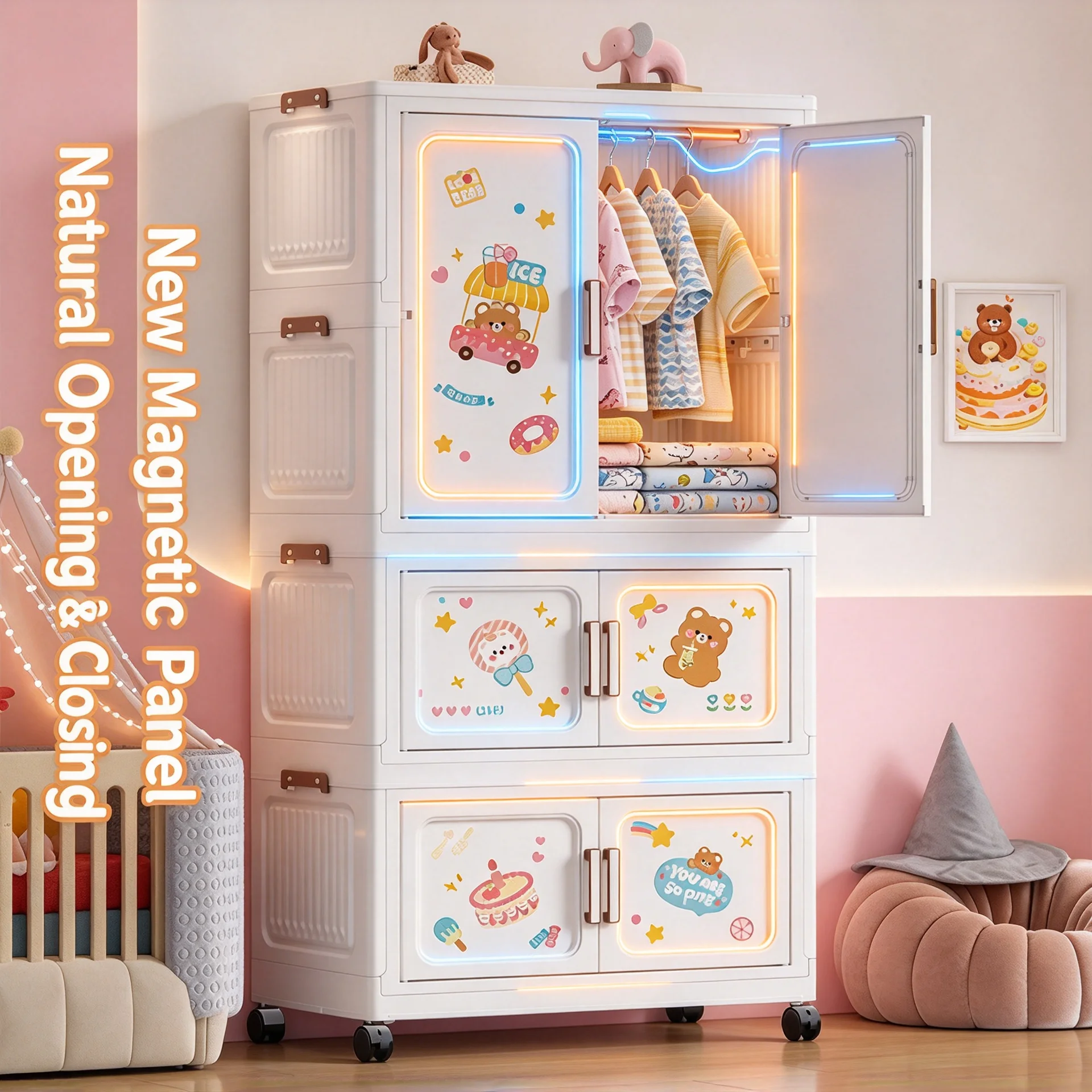 YS Cartoon Model Children's Wardrobe